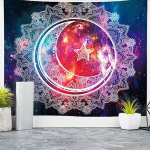 Large Celestial Wall Hanging Tapestry Art Decoration Living Room Picnic Mat